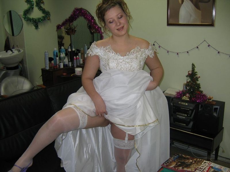Horny amateur brides getting wild on their wedding nights #67662447