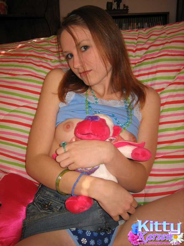 hot teen playing with her toys #79394024