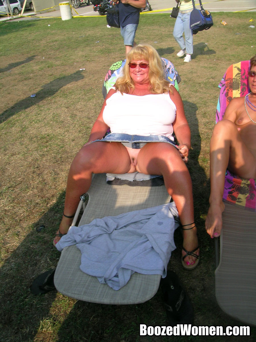 Drunk chicks having fun at public show #78913233