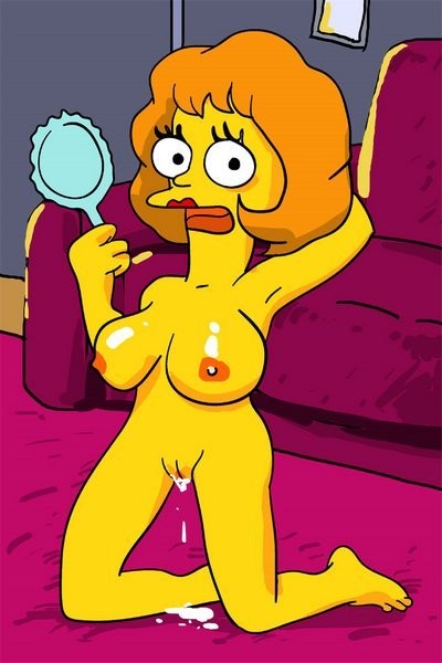 Marge Simpson with plump knockers putting cumshots #69562829