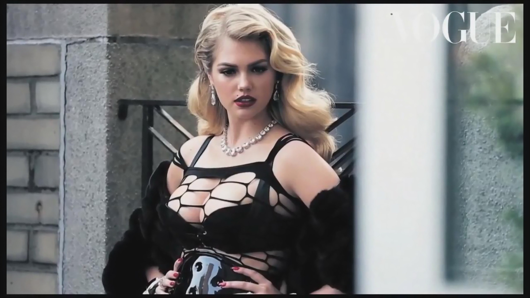 Kate Upton busting out in lingerie at Vogue magazine Italy November 2012 issue #75249330