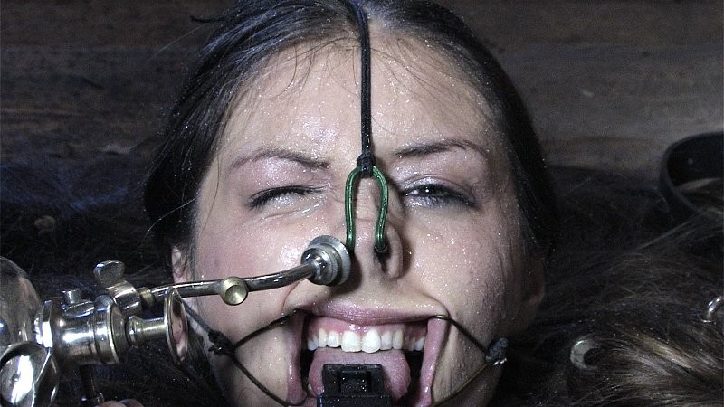Sister Dee is bound in metal and toyed in dungeon in short movie #71905306