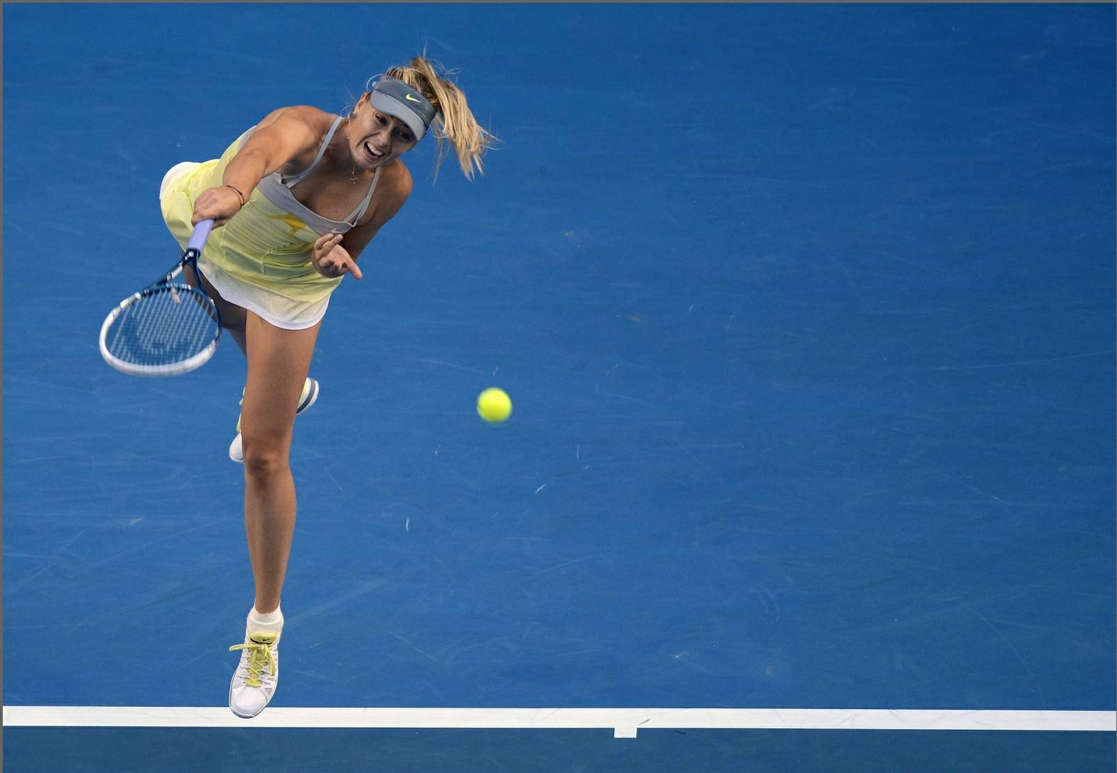 Maria Sharapova che mostra le sue mutandine all'australian open a Melbourne
 #75243556