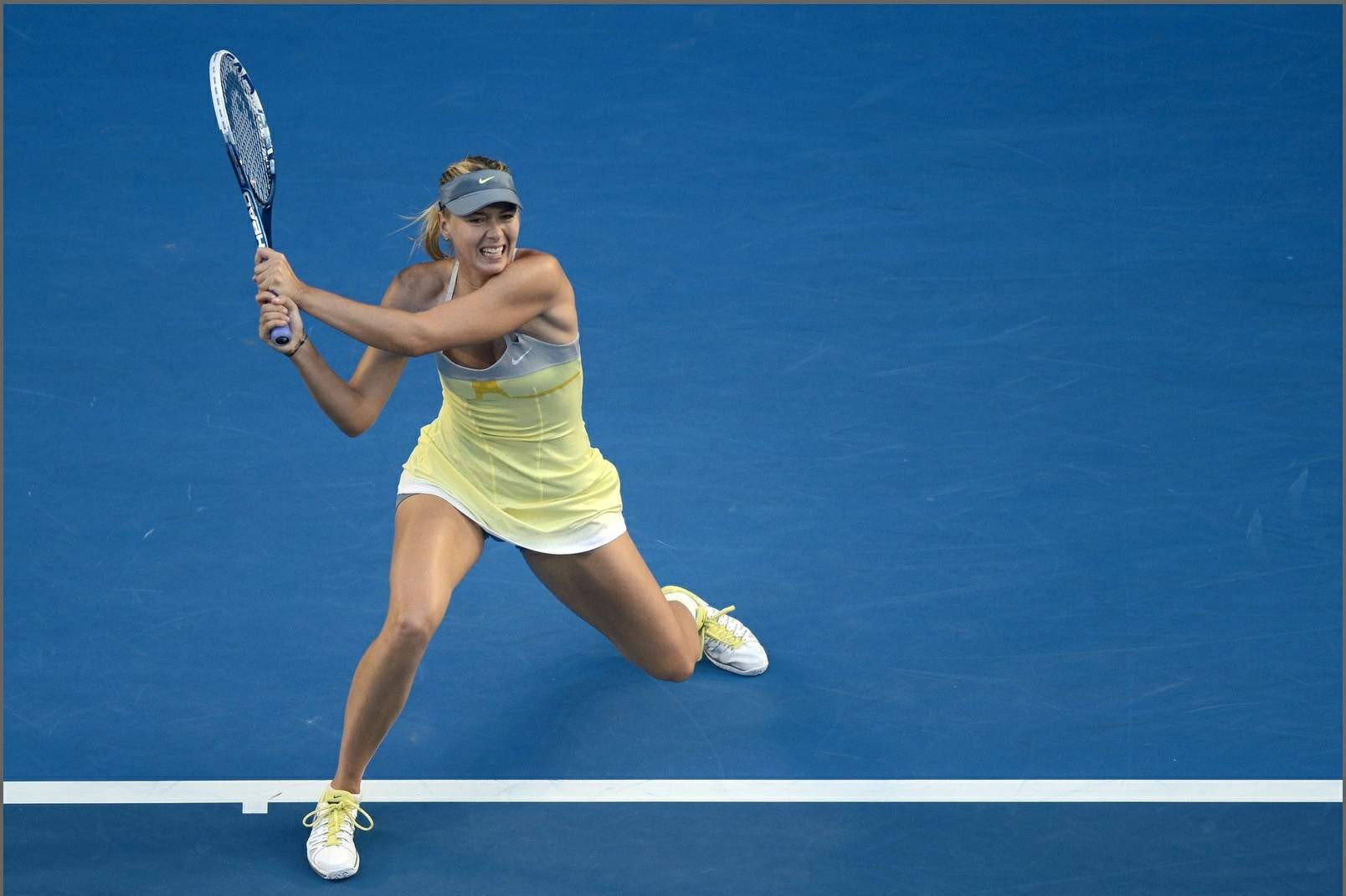 Maria Sharapova che mostra le sue mutandine all'australian open a Melbourne
 #75243562