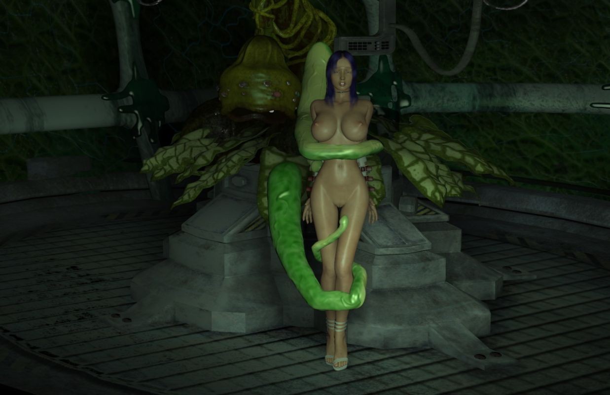 3d busty babe gets hard fucked by a plant with big tentacles #67053918