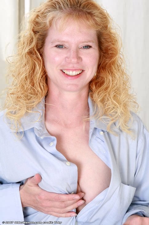 Soft Tummy Redhead Housewife Strips After Ironing #77725233