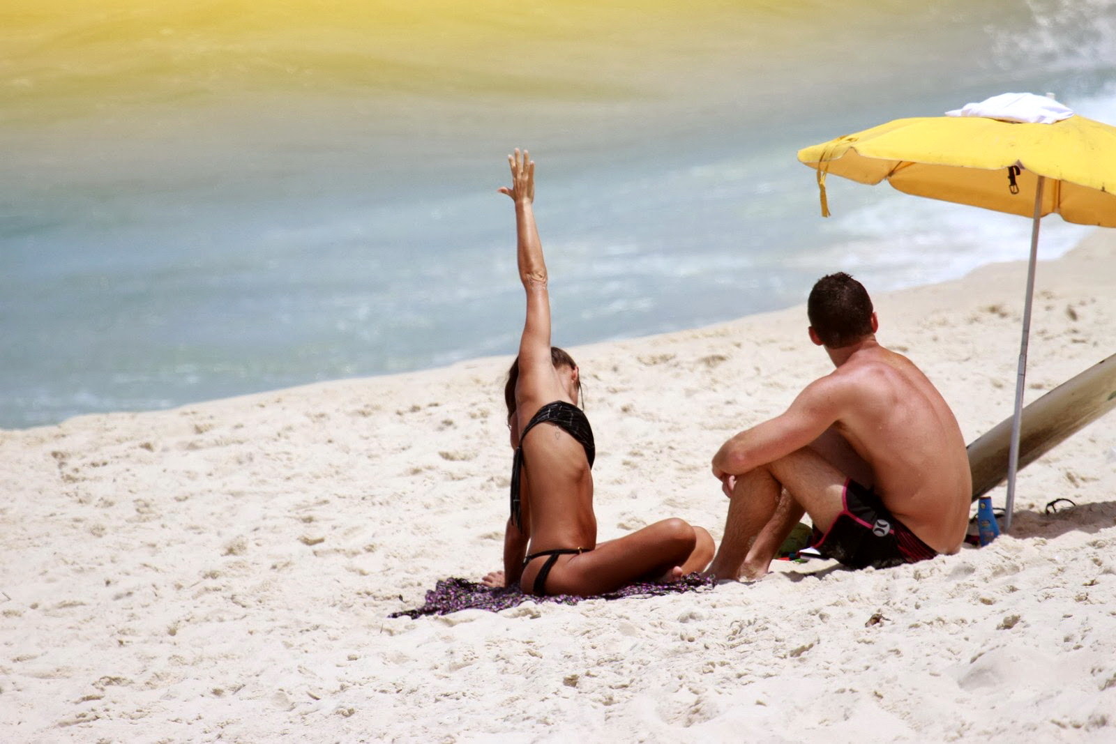 Fernanda de Freitas showing off her bikini body on the beach in Barra da Tijuca, #75214313