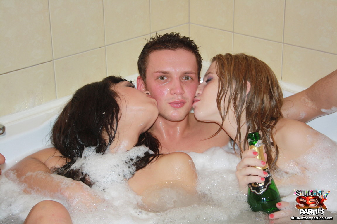 Drunk college students fucking at a hot tub orgy #76775127
