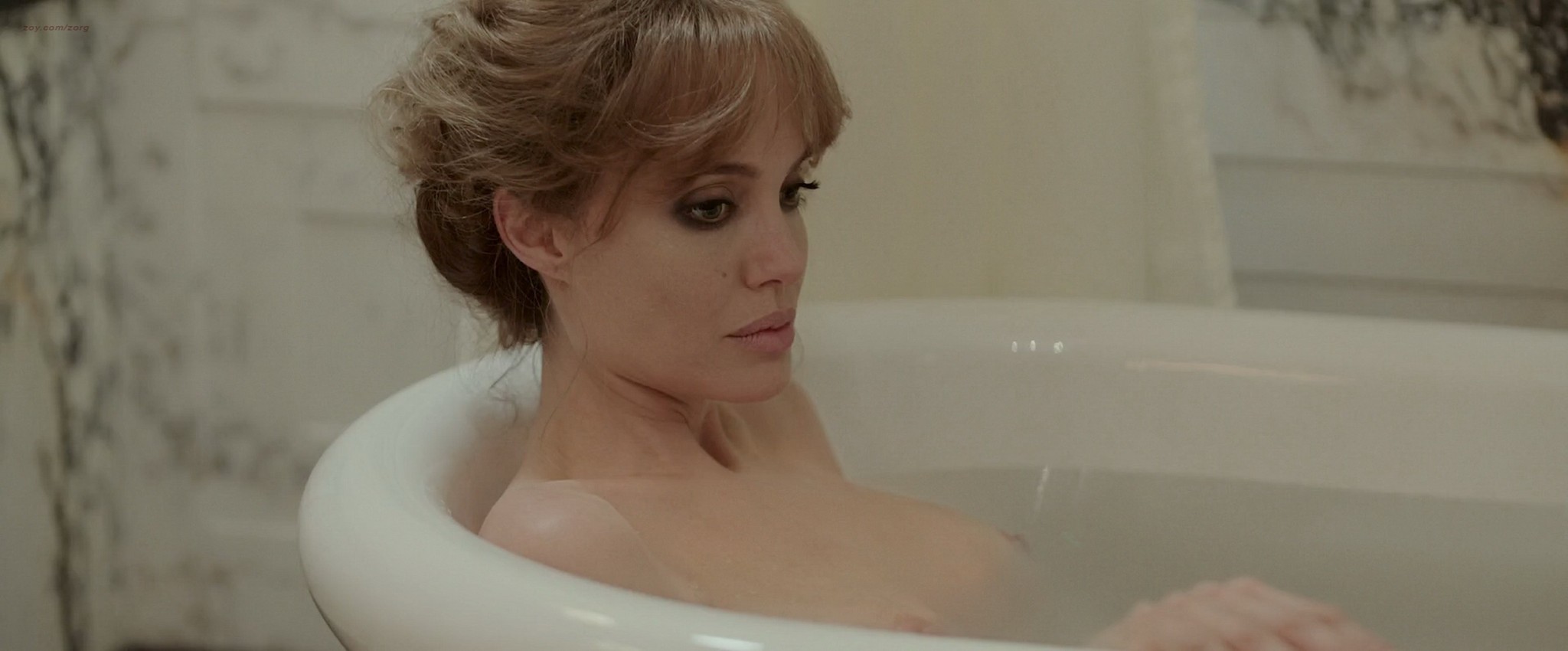 Angelina Jolie topless in the bath having sex #75146853