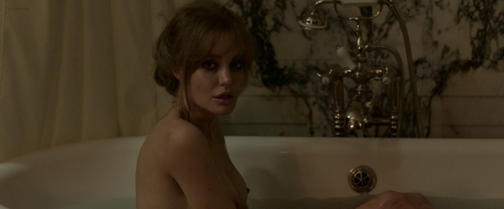 Angelina Jolie topless in the bath having sex #75146878