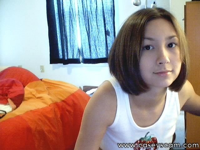Cute asian teen posing for her webcam #70033837