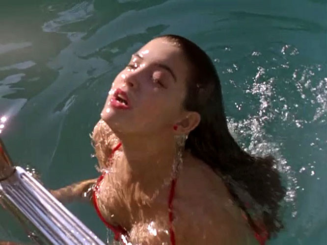 Phoebe Cates showing her nice big tits while taking off bikini in nude movie cap #75391047
