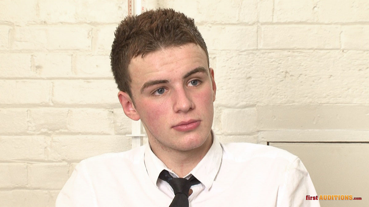19 years old uk boy Lewis at his first gay audition #76561735