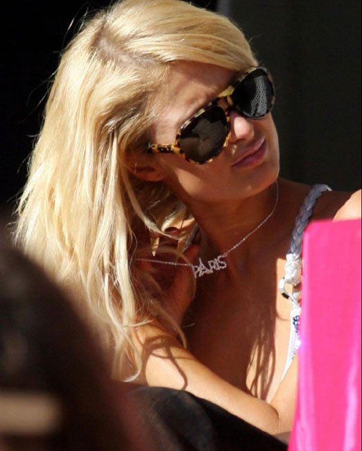 Celebrity Paris Hilton looking very sexy in cute fashion dress #75412308