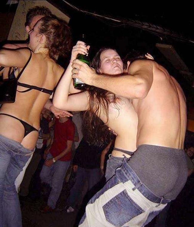 Real drunk amateur girls showing off