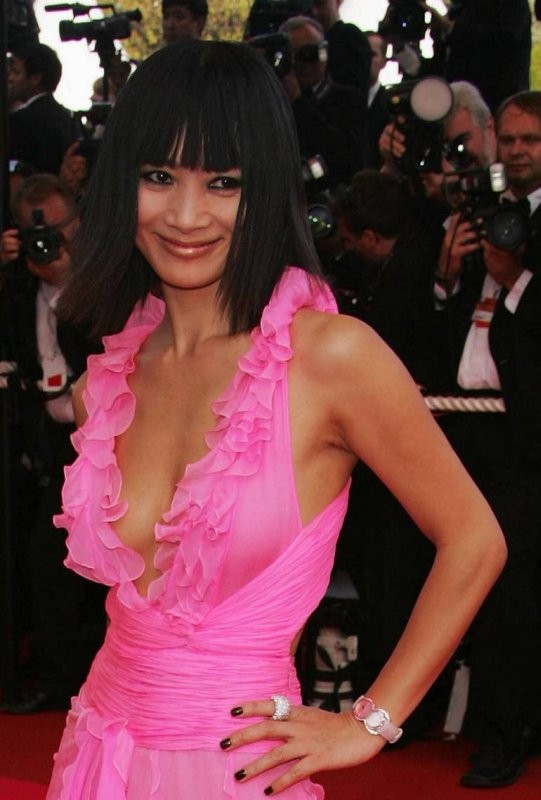 naughty bai ling shows her famously large nipples in public #69973127