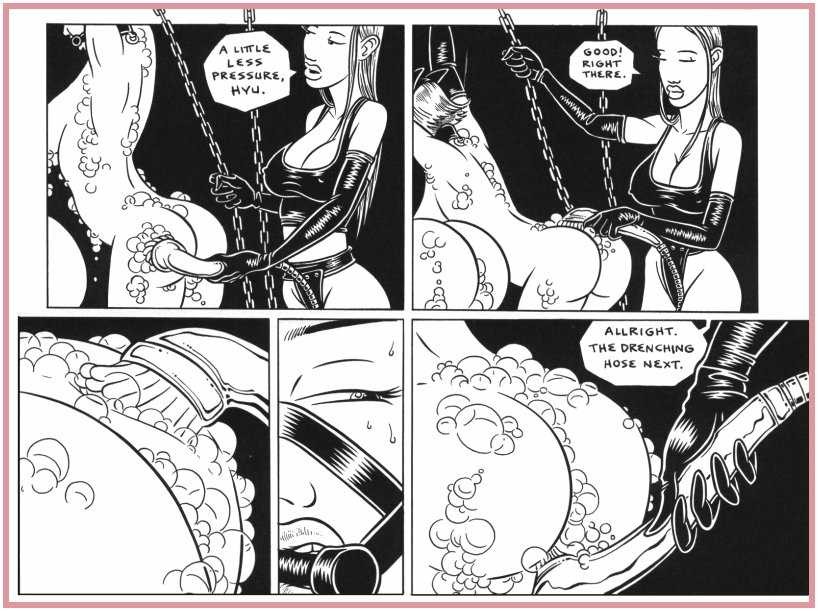 Bizarrer Leder-Bondage-Sex-Comic
 #69722417