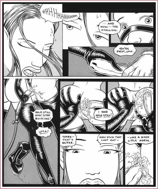 Bizarrer Leder-Bondage-Sex-Comic
 #69722428