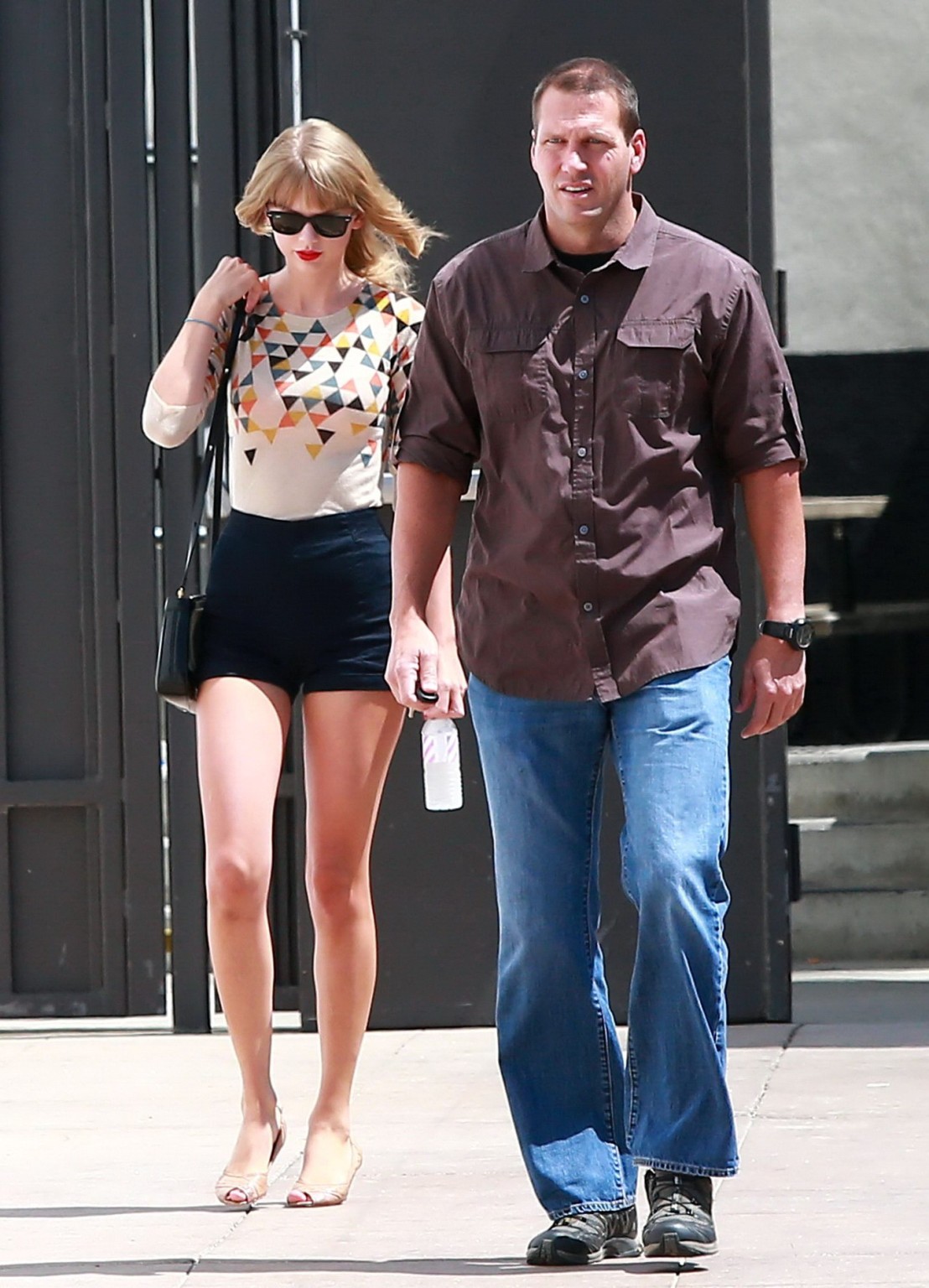 Taylor Swift leggy wearing a black shorts at The Grove in LA #75219872