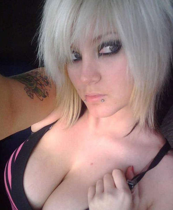 Hot Punk Rock Emo Girlfriends Flashing Perky Little Teen Tits #68423399