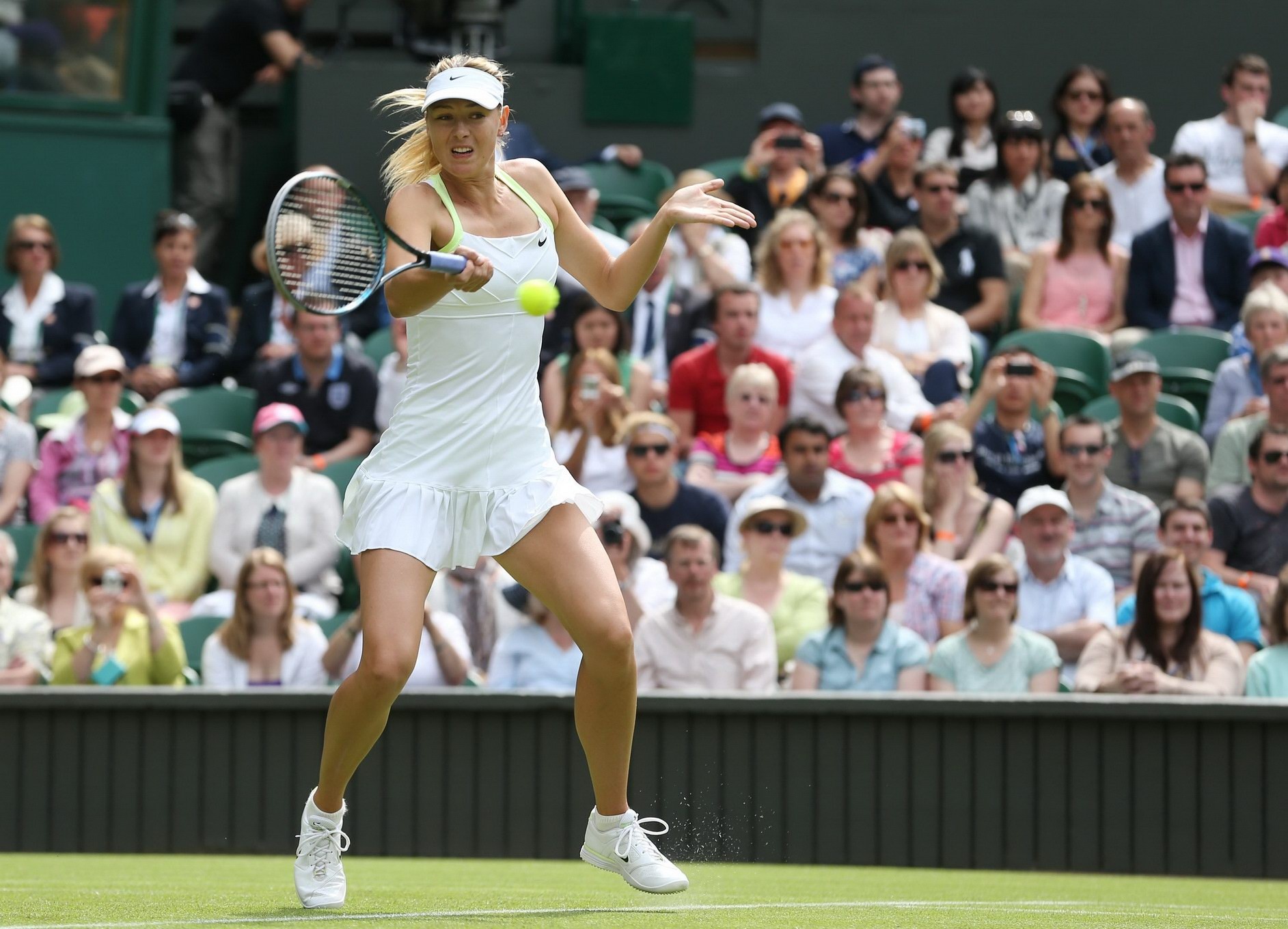 Maria Sharapova flashing her panties at the Wimbledon 2012 day one #75258989