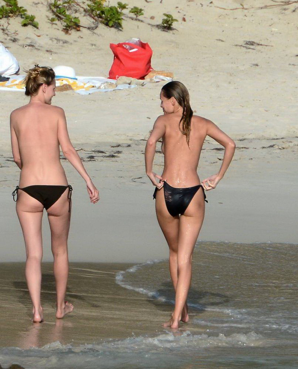 Edita Vilkeviciute caught fully naked at a beach in StBarts #75200008