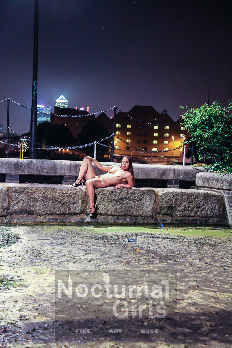 Olga posing nude in the night time #78341799