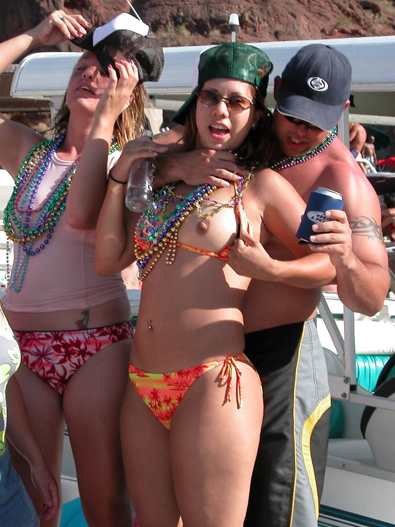 Spring break college girls flashing their boobies #76742934