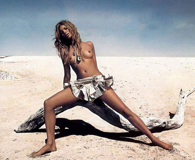 Kate Moss gorgeous nude topless and bush #75396326