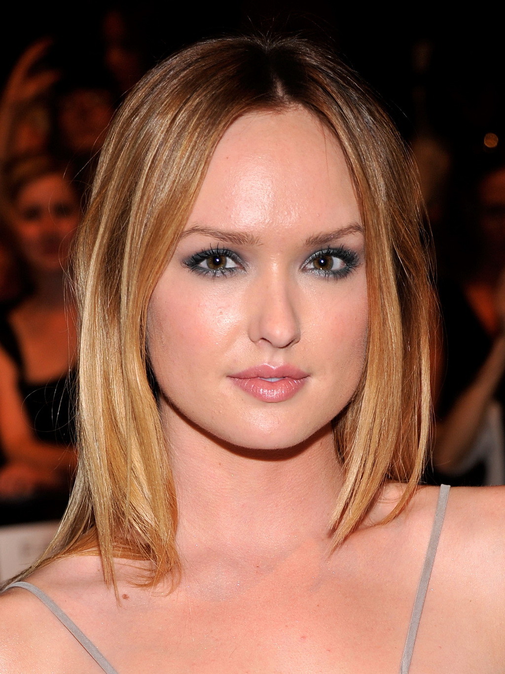 Kaylee DeFer showing side boob braless in bare-back dres at Rebecca Minkoff Spri #75252788