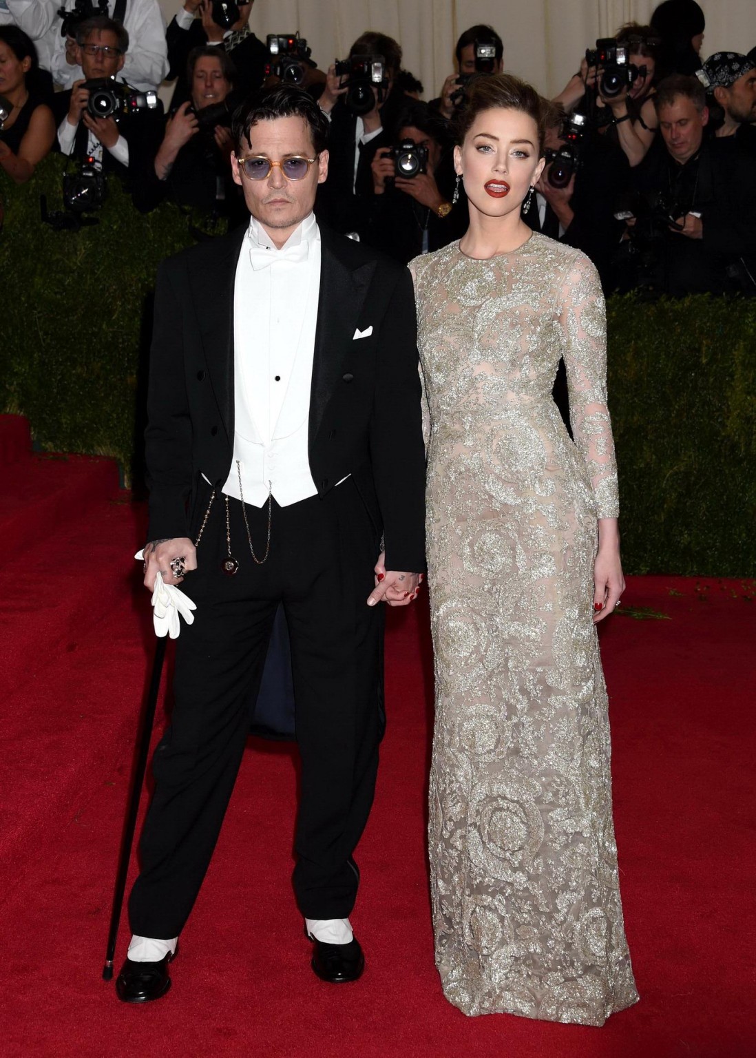 Amber Heard braless wearing a see through dress at the 2014 Met Gala in NY #75197614