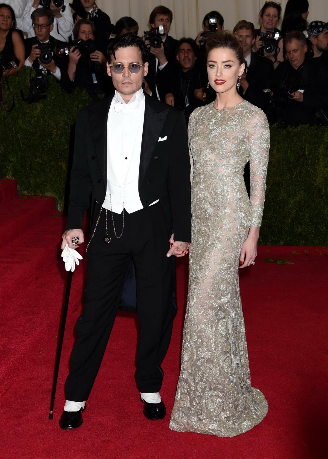 Amber Heard braless wearing a see through dress at the 2014 Met Gala in NY #75197626