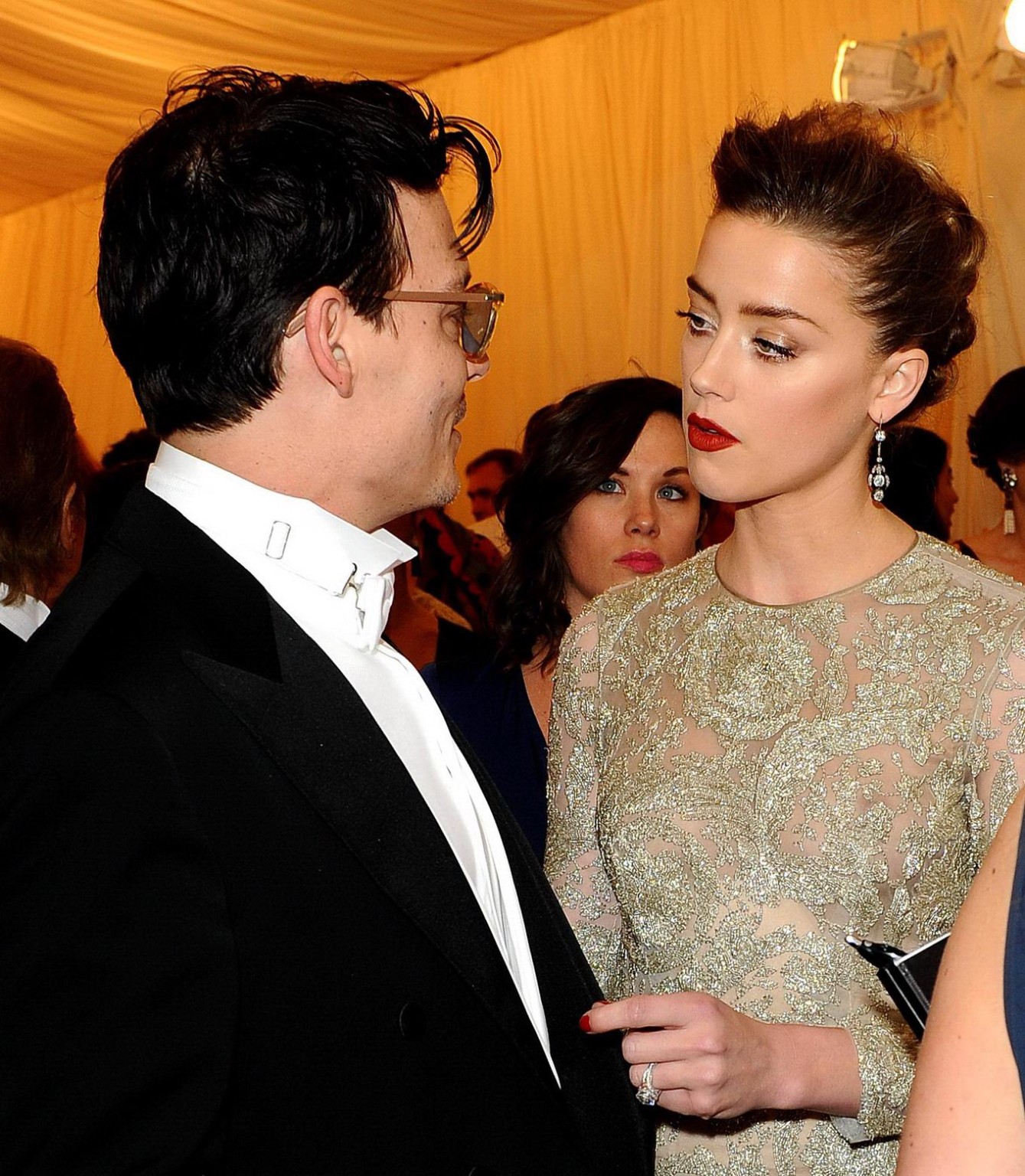 Amber Heard braless wearing a see through dress at the 2014 Met Gala in NY #75197637