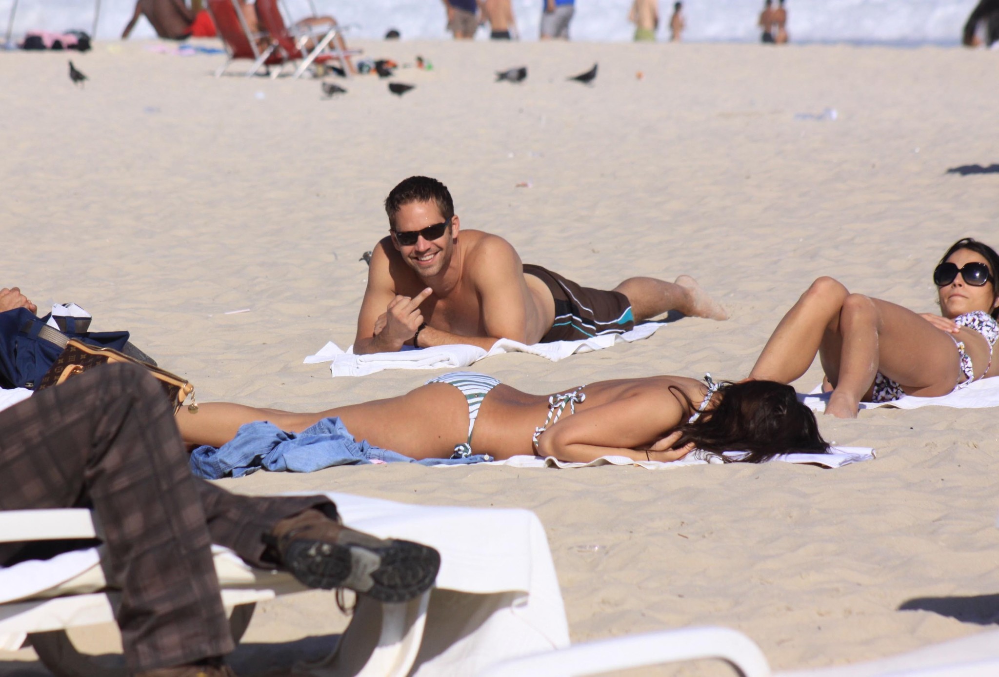 Jordana Brewster wearing sexy bikini on the beach in Rio de Janeiro #75327640