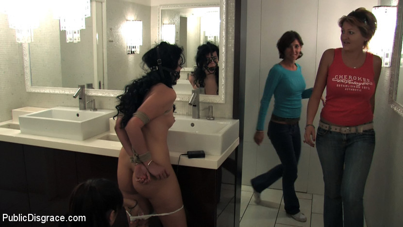 Hot Brunette is Tied Up in the Streets and Fucked in a Bar! #67536467