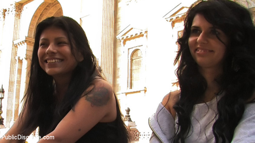 Hot Brunette is Tied Up in the Streets and Fucked in a Bar! #67536541