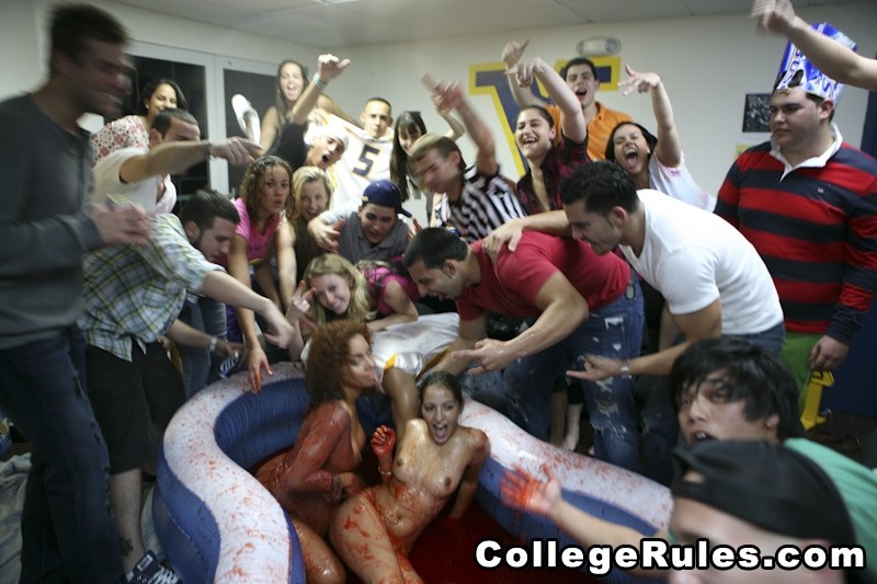 Watch hot double cock sucking group sex college dorm party #79404955