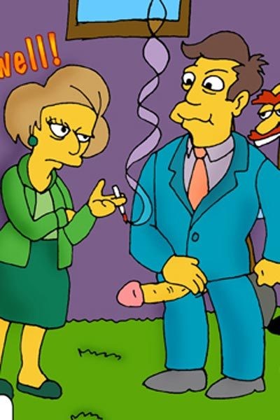 Selma, sin suerte, es perforada por el loco Homer
 #69556744