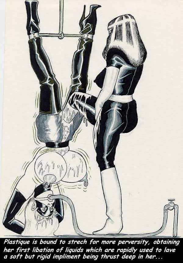 horrible painful vintage breast bdsm art #69706040