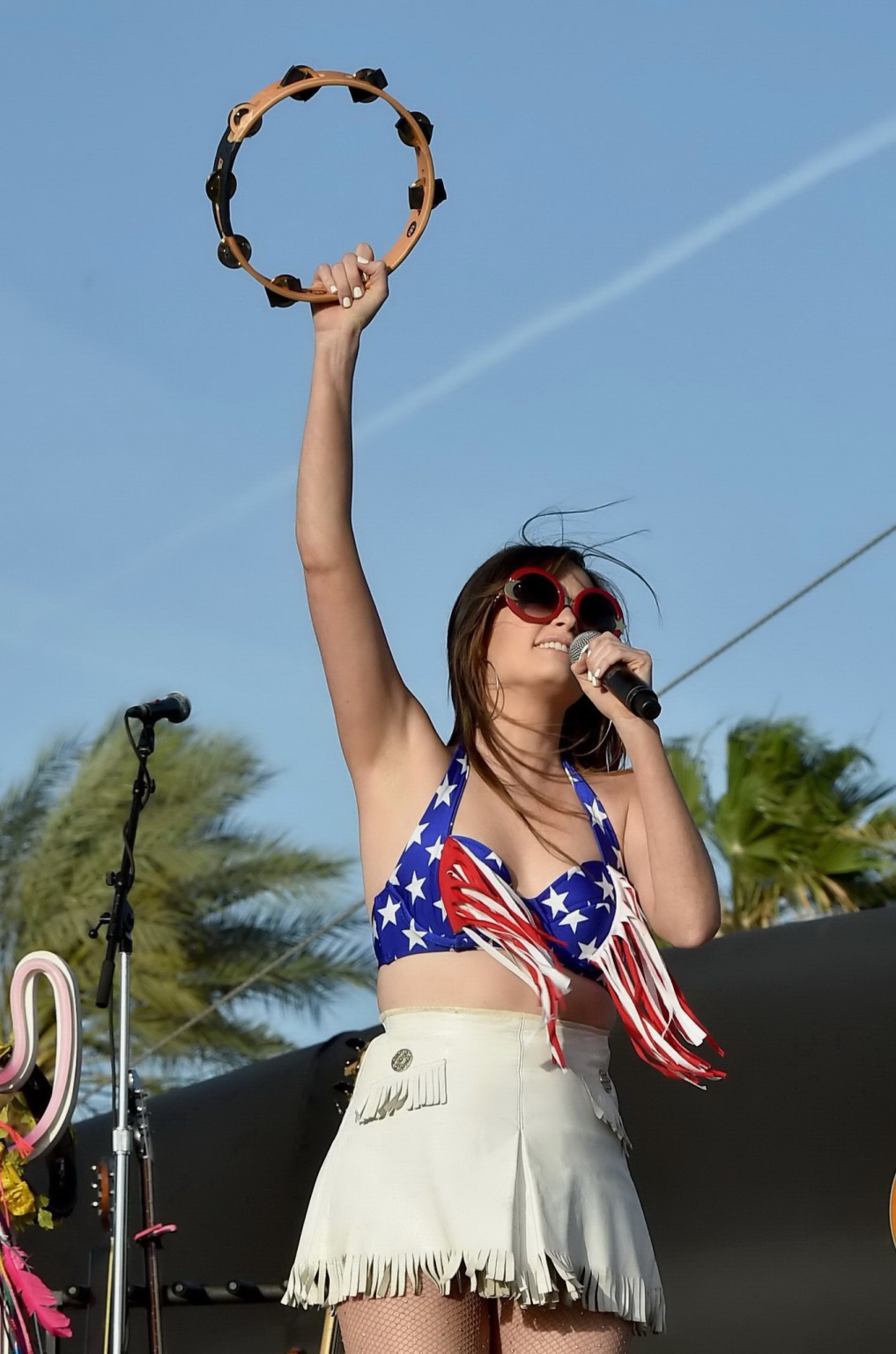 Kacey musgraves upskirt flashing panties and busty in bikini top at 2015 stageco
 #75165741