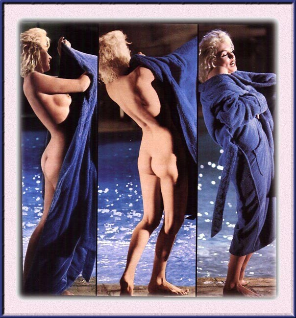 Old star celebrity Marilyn Monroe showing perfect nude ass #75430404