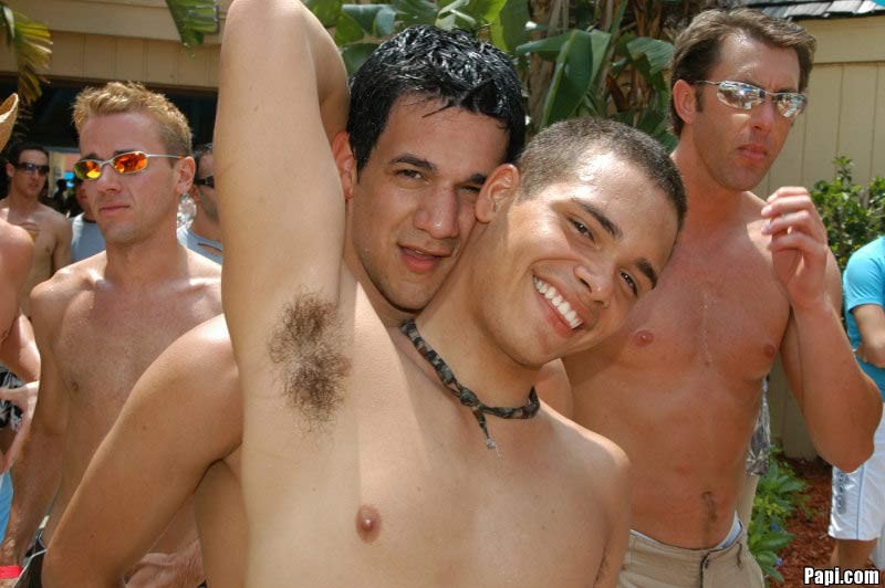 Hot papi gay pool party action gets hot at naked gay wet pool sex after party #76958598