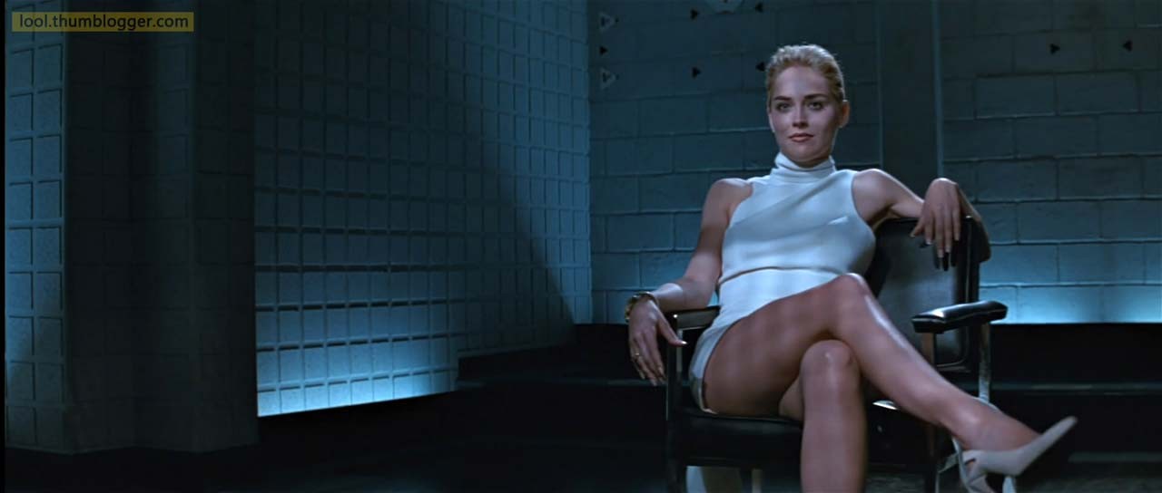 Sharon Stone exposing her small boobs and pussy and riding some guy in movie #75308086