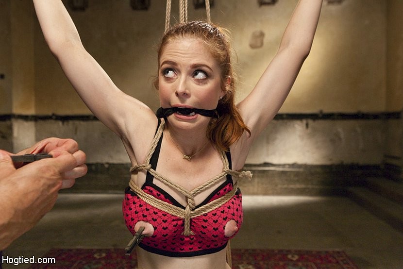 Penny Pax is gagged rope bound and double stuffed blonde made to orgasm #70882097