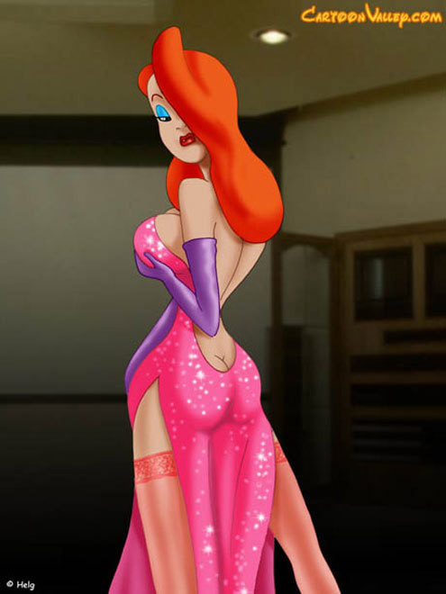 Jessica rabbit desnuda su cuerpo y se deshace en un cobertizo
 #69638088