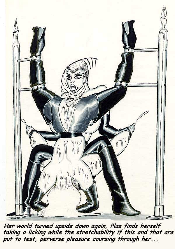 bizarre giant breast bondage comic #69721876