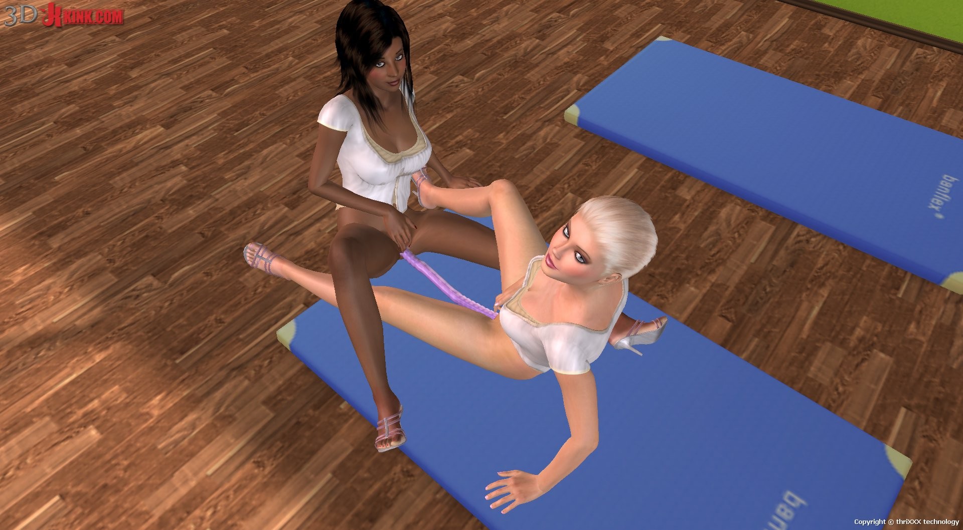 Une action sexuelle chaude créée dans le fétiche virtuel 3d jeu de sexe !
 #69357340