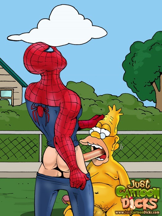 Homer Simpsons boyfriends and Gay asses for Spider-Man #69615328