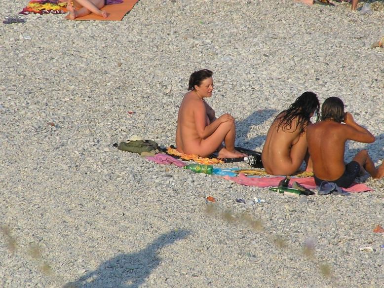 Teen Russian nudists rub down just about every other's bodies #72251843