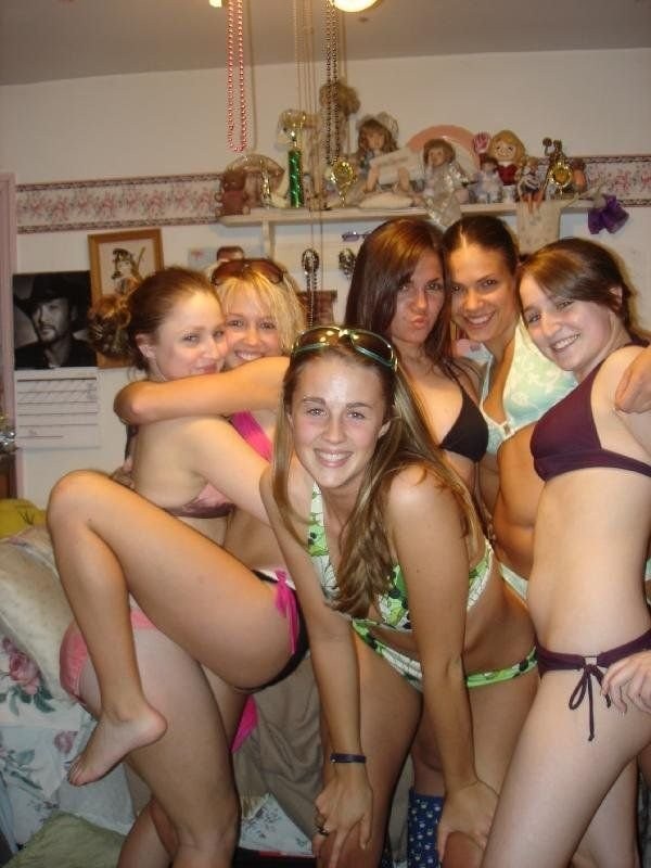 Pictures of a chick getting naughty with her dorm mates #77035676